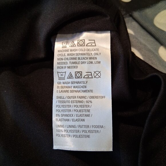 Isaac Mizrahi Live! Black and White Dot Mesh Blouse Women's Size XL - Picture 14 of 16